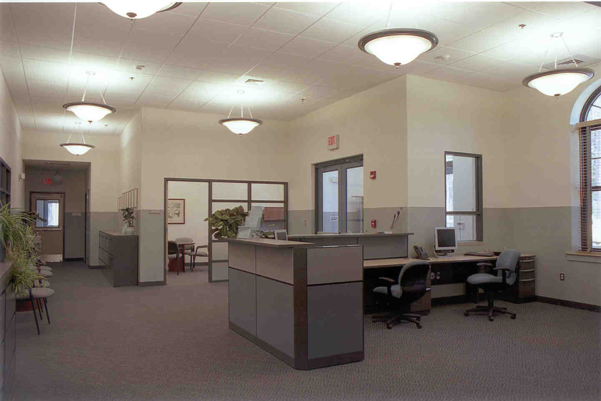 Office area and control room