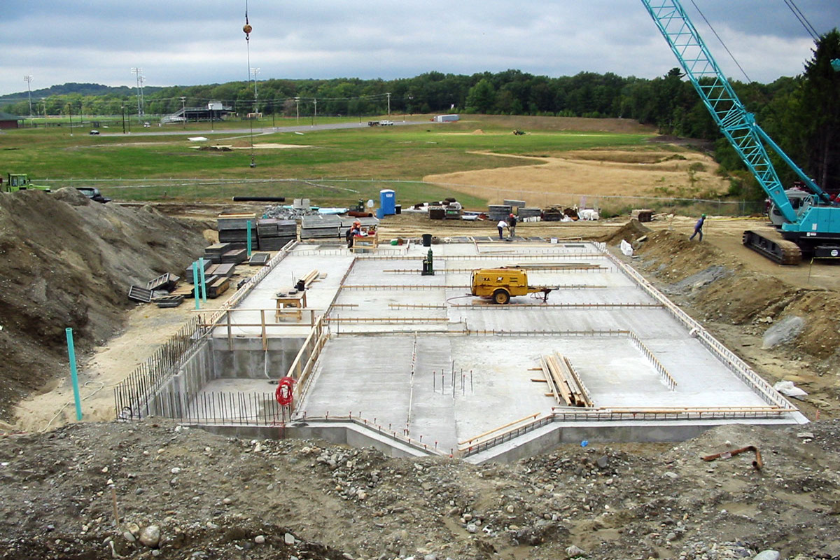 Building the foundation for the new Clinton water treatment plant