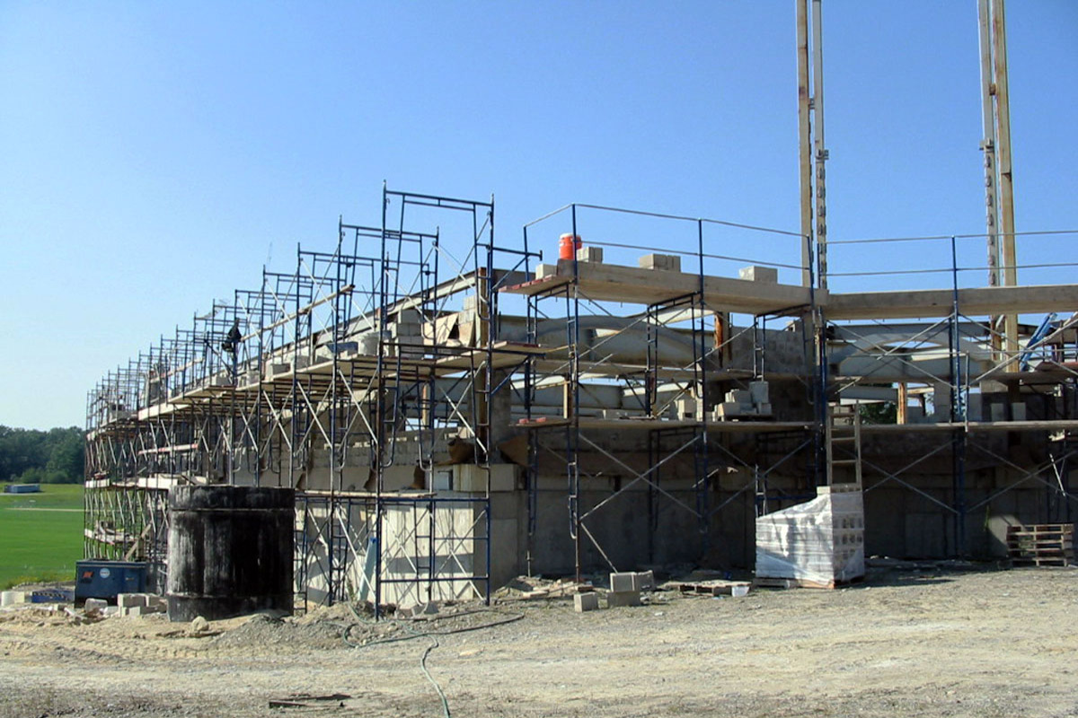 Fabrication of structural steel was a key component of the new facility