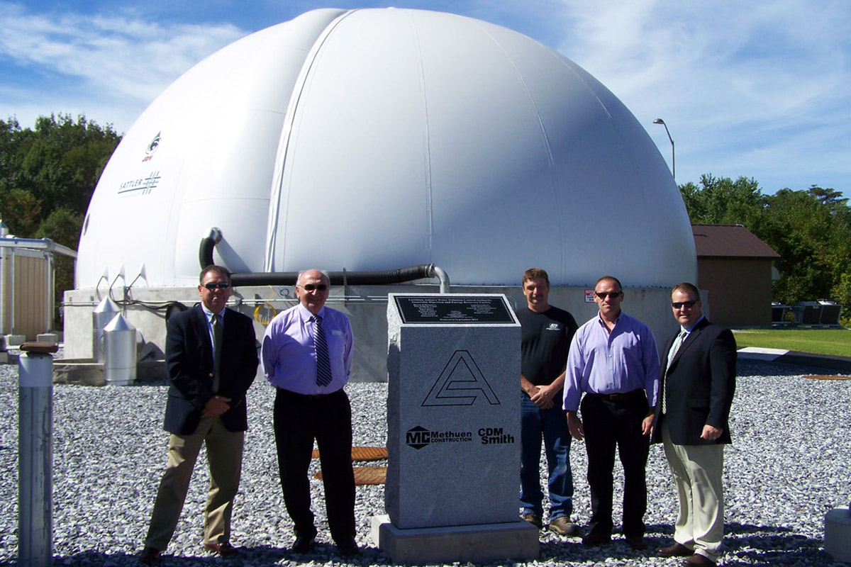 Methuen Construction teammates at the CHP dedication