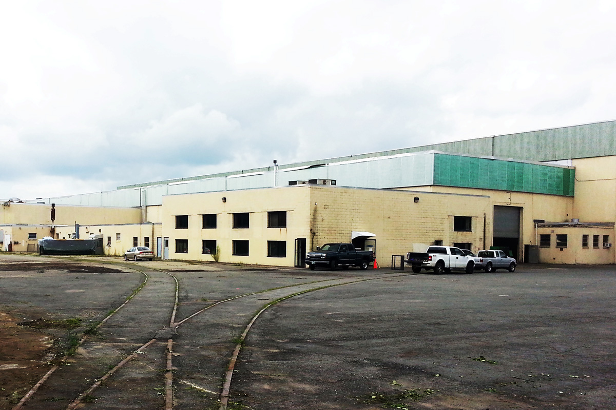 Pre-construction photo of the existing office and facility - July 2015