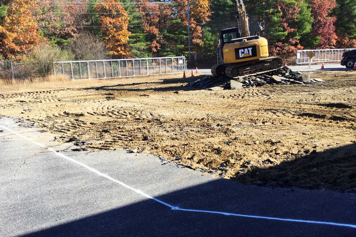 Early stages of excavation for the new manufacturing facility