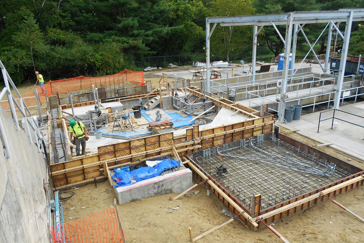 Early Stages of Building Construction for the Biological Nutrient Removal System