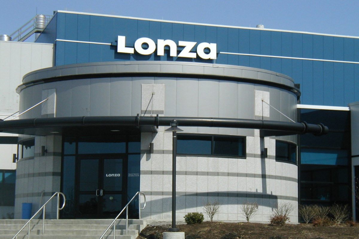 Main entrance to the new Lonza facility