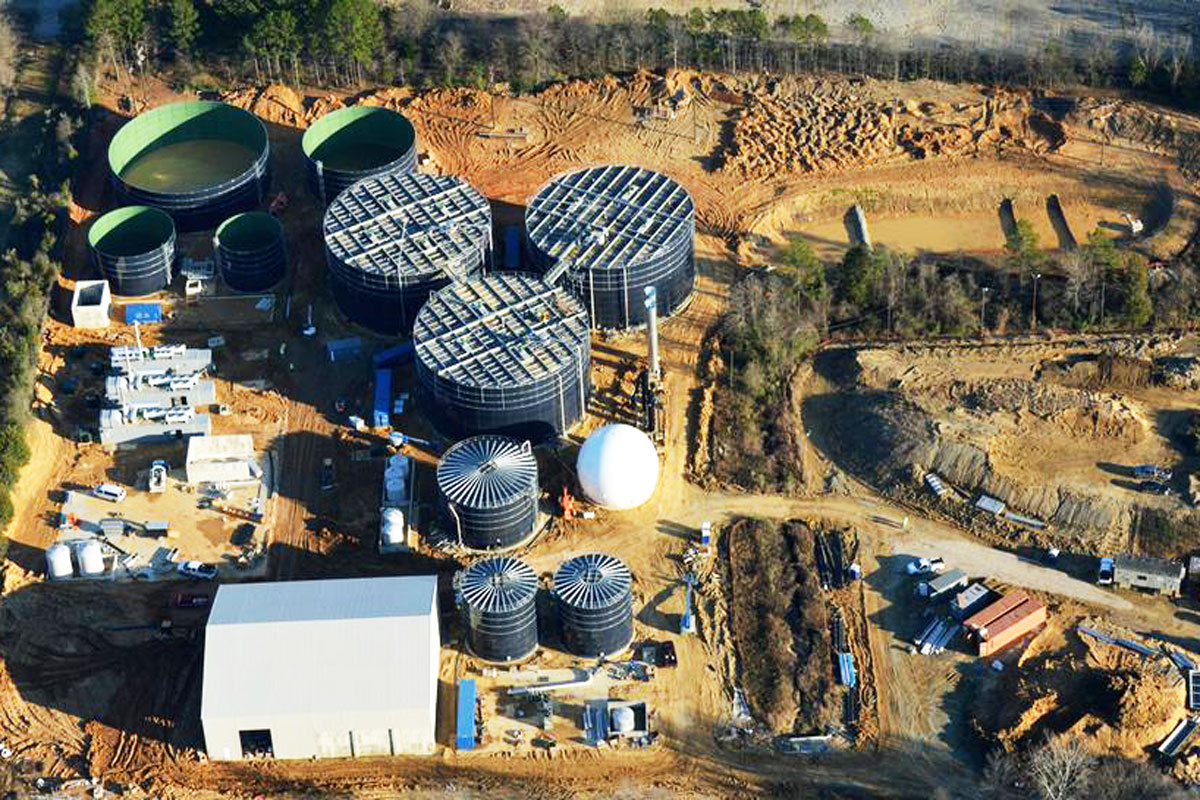 The Blue Sphere waste-to-energy facility in Charlotte, North Carolina