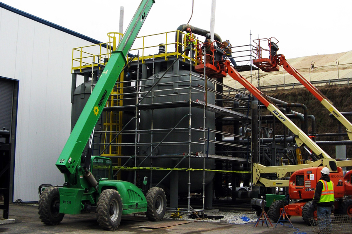 Construction of the Combined Heat & Power (CHP) facility at UNH
