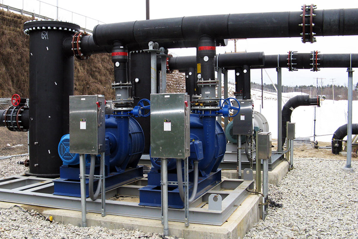 Installation of pumps was critical to the project