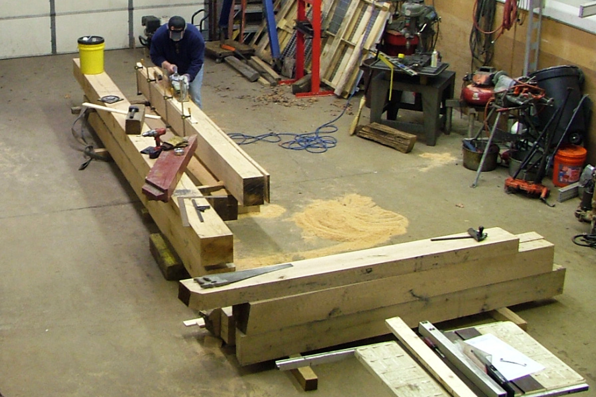Creating the new control gate from white oak timbers
