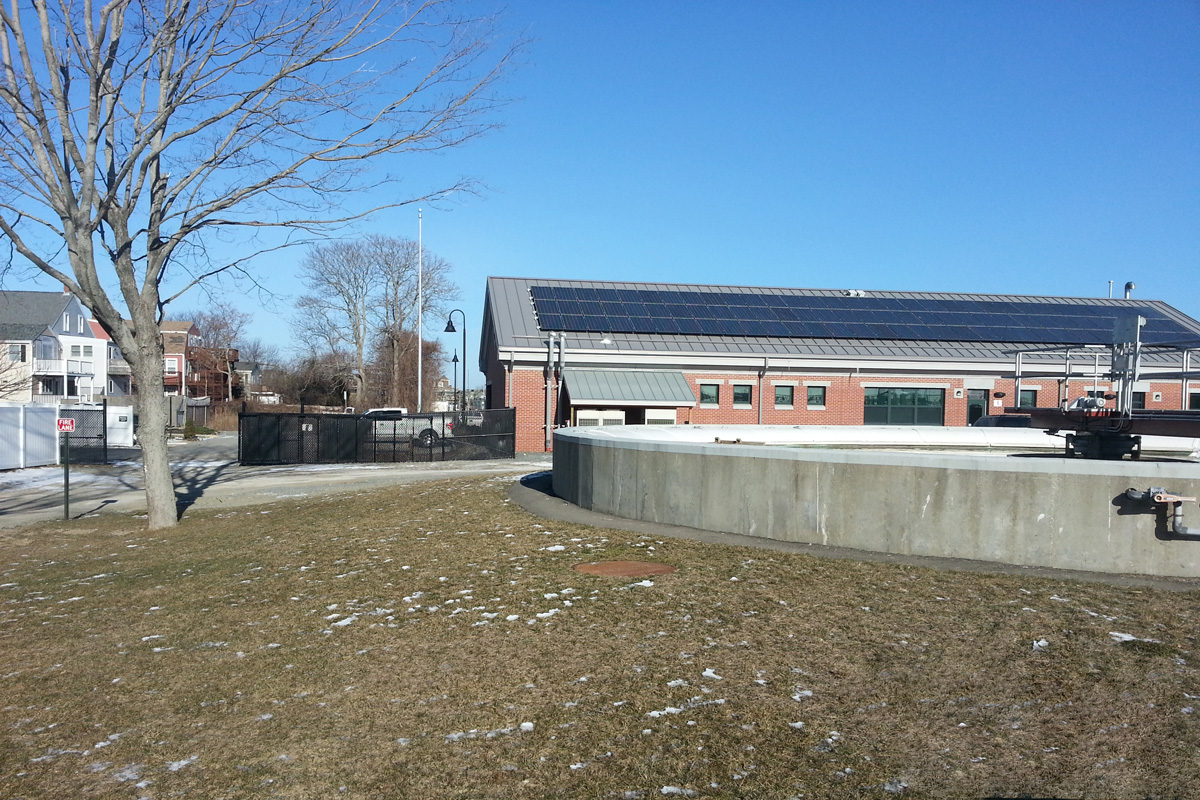 Photo of the Newburyport, MA wastewater treatment plant during pre-construction walk-through