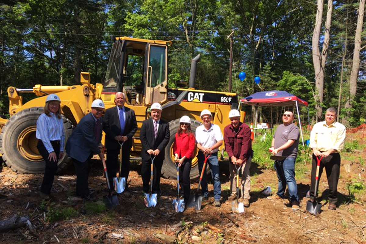 Ground breaking for the new water treatment plant in Norton, MA