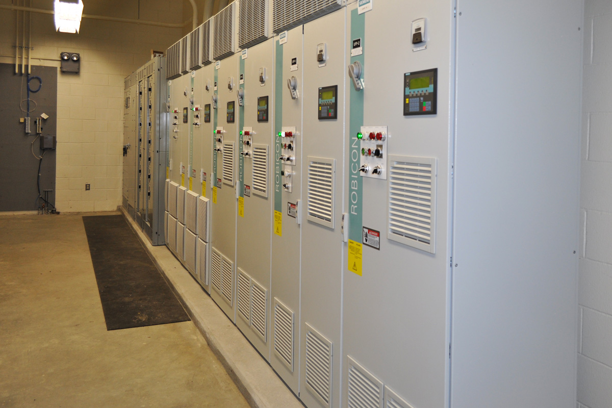 Control panels for the treatment plant